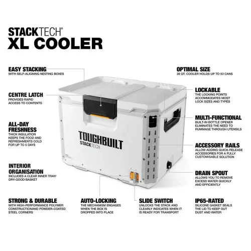 Caixa Térmica Grande 36L  StackTech - Toughbuilt