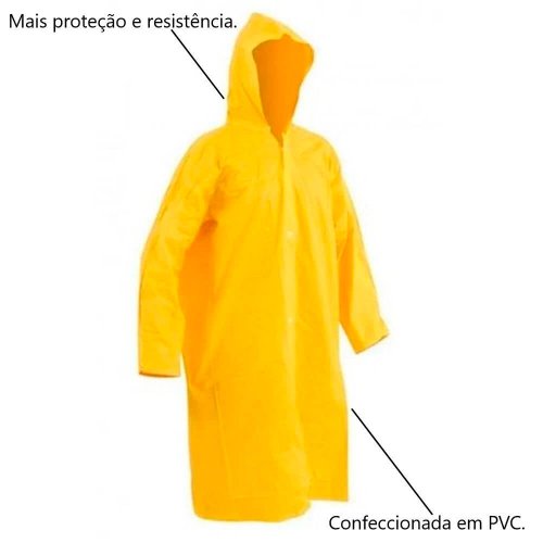 Capa de Chuva com Forro Tamanho G - Brascamp