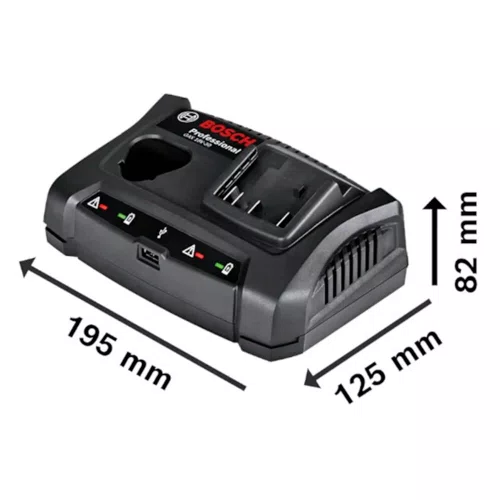 Carregador de Bateria Duplo 12V e 18V GAX 18V-30 - Bosch