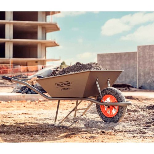 Carrinho de Mão CJ BR MET Extrafort 65L - Tramontina