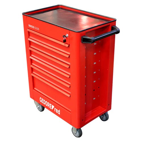 Carrinho Mecânico para Ferramentas Red Essencial 6 gavetas - Gedore