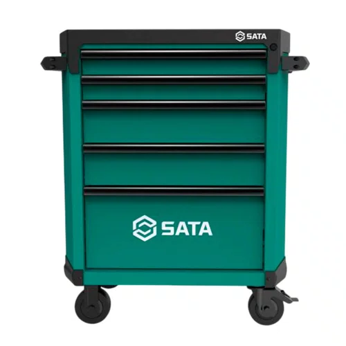 Carrinho para Ferramentas Verde com 5 gavetas - Sata