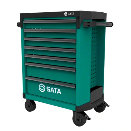 Carrinho para Ferramentas Verde com 7 gavetas - Sata