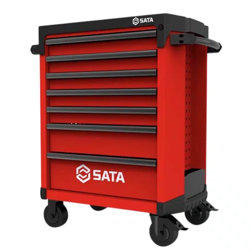 Carrinho para Ferramentas Vermelho com 7 Gavetas - Sata