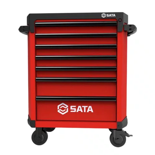 Carrinho para Ferramentas Vermelho com 7 Gavetas - Sata