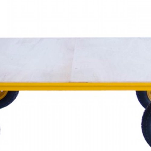 Carro Plataforma com Base de Madeira com Roda - Horbach