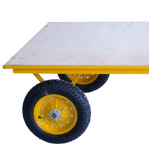 Carro Plataforma com Base de Madeira com Roda - Horbach