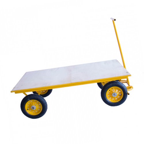 Carro Plataforma com Base de Madeira com Roda - Horbach