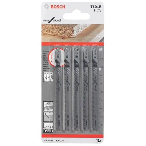 Cartela de Lâmina Tico Tico T-101B (5 peças) - Bosch