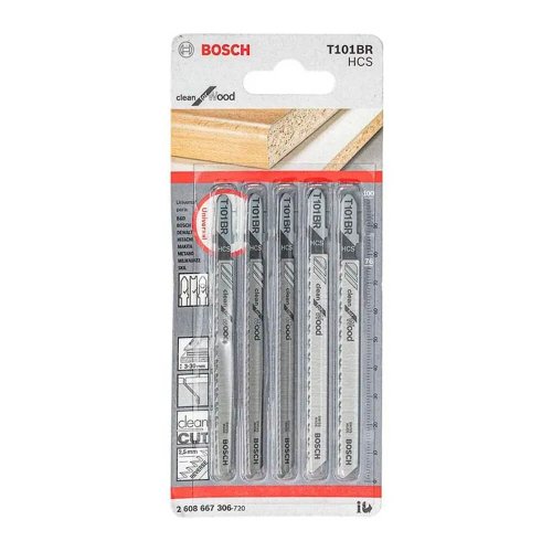 Cartela De Lâmina Tico Tico T-101BR 5 peças - Bosch