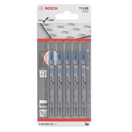 Cartela De Lâmina Tico Tico T-118B 5peças - Bosch