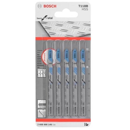 Cartela De Lâmina Tico Tico T-118G 5 peças - Bosch