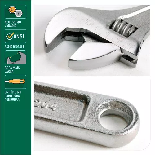 Chave Ajustável 10" - Sata