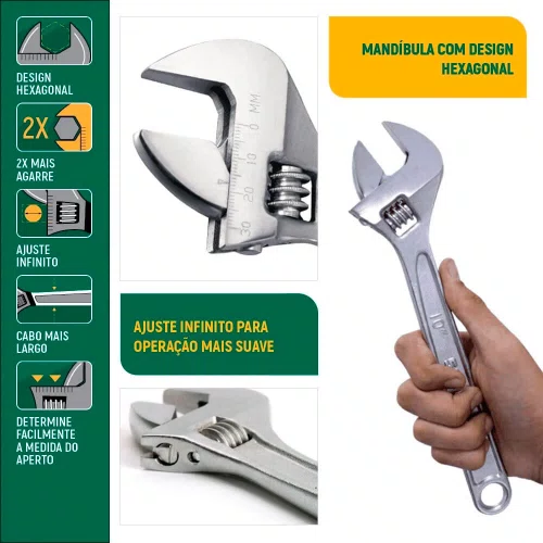 Chave Ajustável 10" - Sata