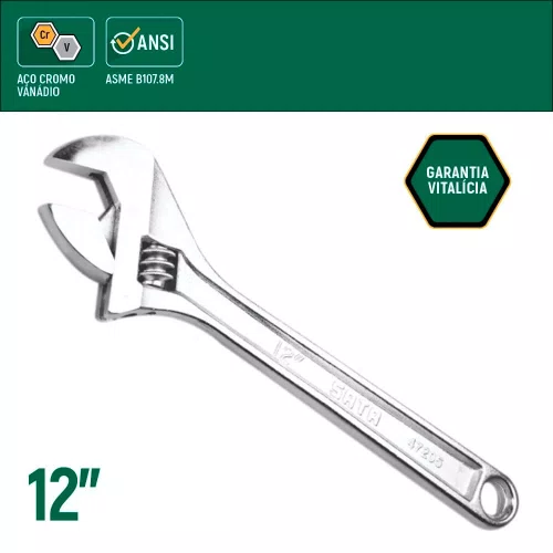 Chave Ajustável 12" - Sata