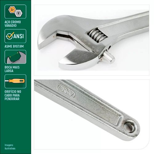 Chave Ajustável 18" - Sata