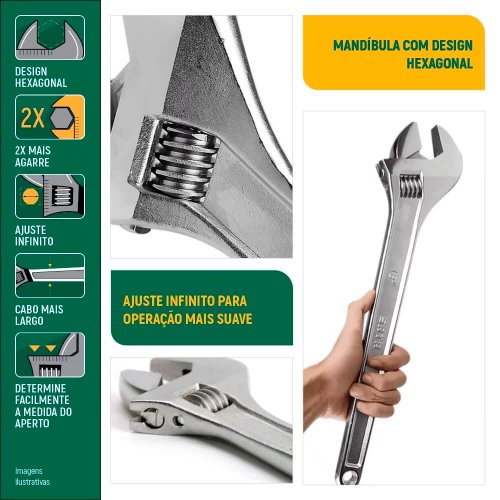 Chave Ajustável 18" - Sata