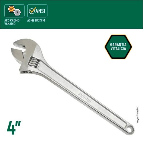 Chave Ajustável 4" - ST47201SC - Sata