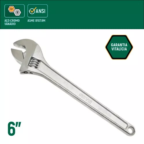 Chave Ajustável 6" - Sata
