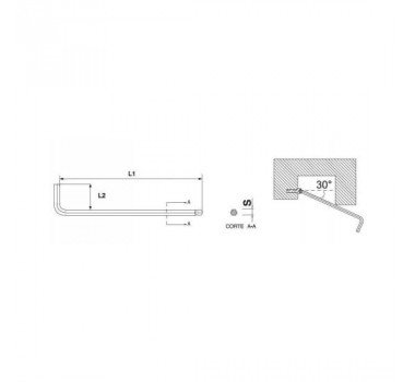 Chave Allen Abaulada 5/16" - 220876BR - Belzer