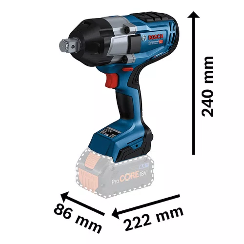 Chave de Impacto à Bateria 18V 1050 Nm GDS 18V-1050 H - Bosch