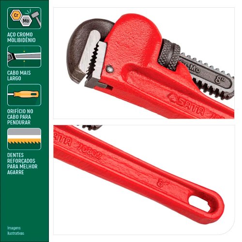 Chave de Tubo Heavy Duty 24" - Sata
