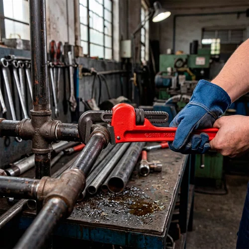 Chave Heavy Tubo Vermelho 8" - Sata