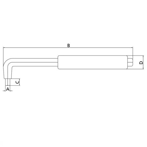 Chave Hexagonal Isolada IEC 60900 4mm - Tramontina