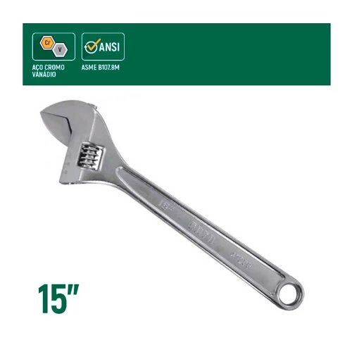 Chave Inglesa Ajustável 15" - ST47206SC - Belzer