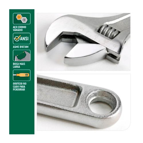 Chave Inglesa Ajustável 15" - ST47206SC - Belzer