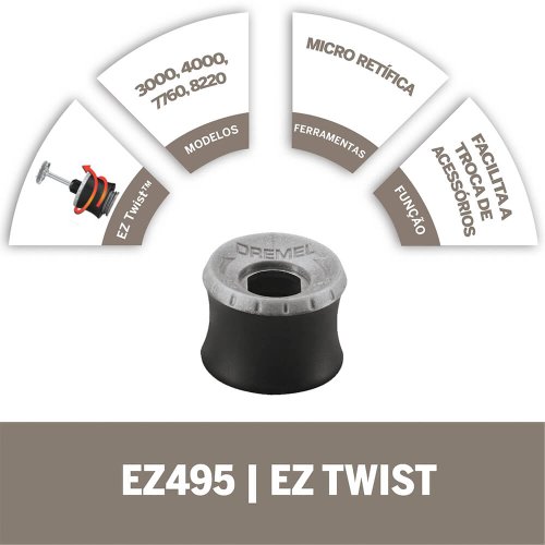 Chave para Troca de Acessórios REF EZ495 - Dremel 26150495AA
