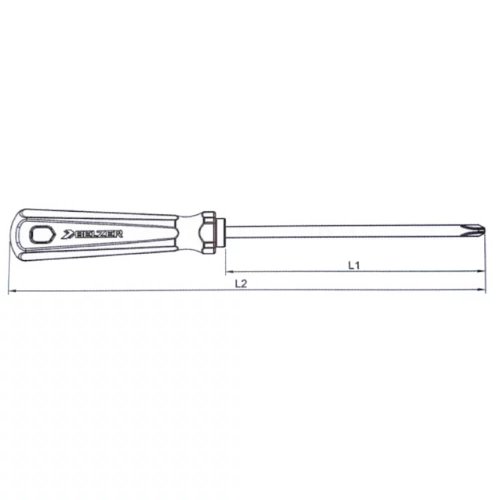 Chave Phillips Industrial 3/8" x 10" - 217115BN - Belzer