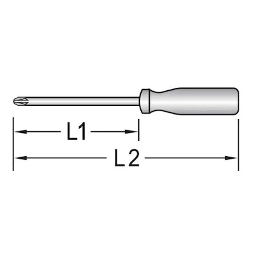 Chave Phillips Isolada 3/16" x 6" PH Ref.: 160NR - Gedore