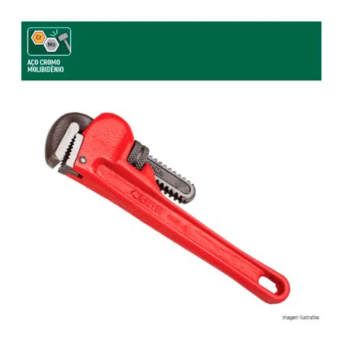 Chave Tubo Heavy Duty Vermelho 10" - Sata