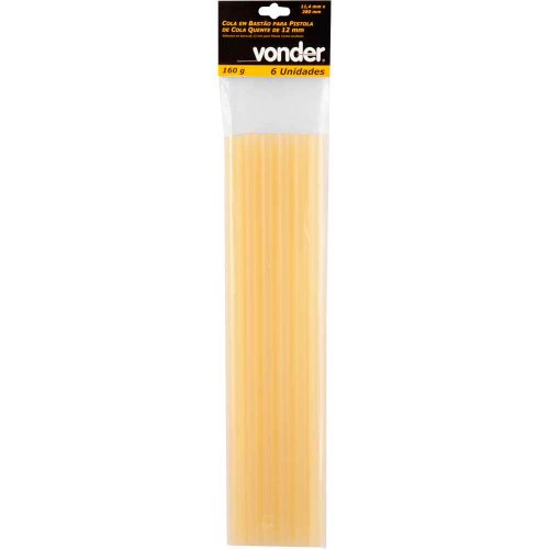 Cola em Bastão para Pistola de Cola Quente 12mm Cartela - Vonder