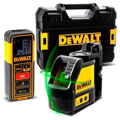 Combo Medidor Laser 30M (DW088CG) + Trena Laser (DW099E) - Dewalt