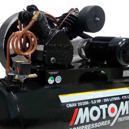 Compressor Alta Pressão 20 pés 200L Trifásico CMAV20/200 - Motomil