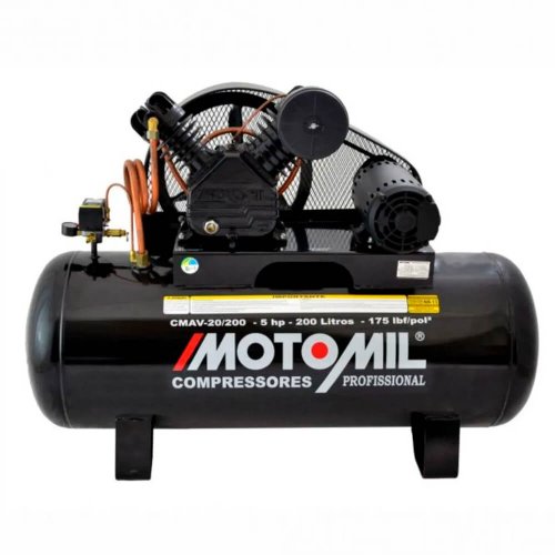 Compressor Alta Pressão 20 pés 200L Trifásico CMAV20/200 - Motomil