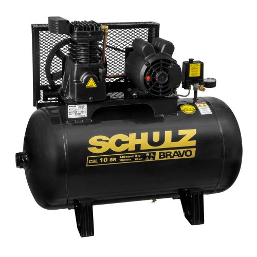 Compressor de Ar CSL 10BR/100L 2CV2P TR 220/380V Bravo - Schulz