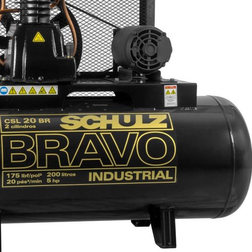 Compressor de Ar CSL 20BR/200 5CV2P TR. 220/380V Bravo - Schulz