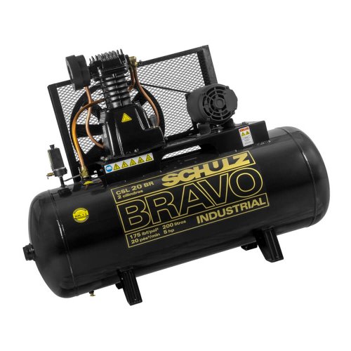 Compressor de Ar CSL 20BR/200 5CV2P TR. 220/380V Bravo - Schulz