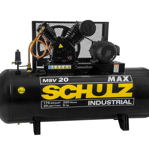 Compressor de Ar MAX MSV 20/250 Motor Trifásico 380/660V - Schulz
