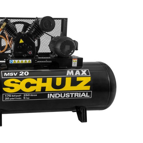 Compressor de Ar MAX MSV 20/250 Motor Trifásico 380/660V - Schulz