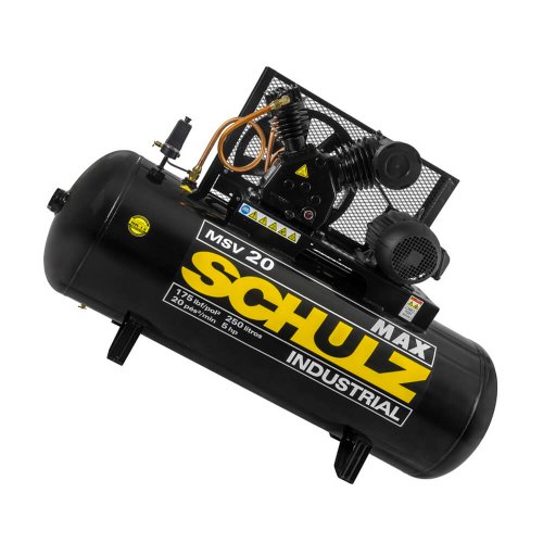 Compressor de Ar MAX MSV 20/250 Motor Trifásico 380/660V - Schulz