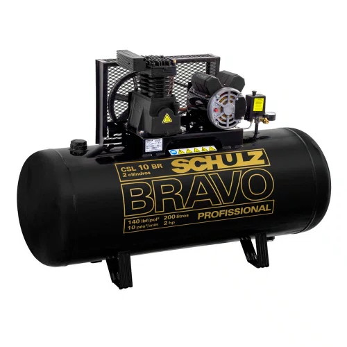 Compressor de Ar Schulz CSL Bravo 10/200 2HP 220V