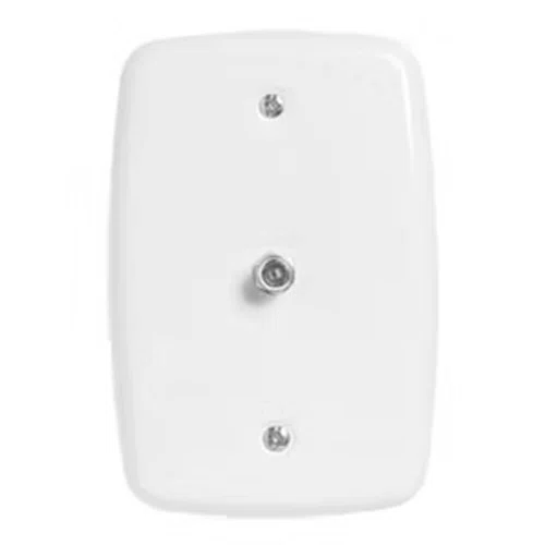 Conjunto com Conector de Antena e Placa Branca - Pluzie