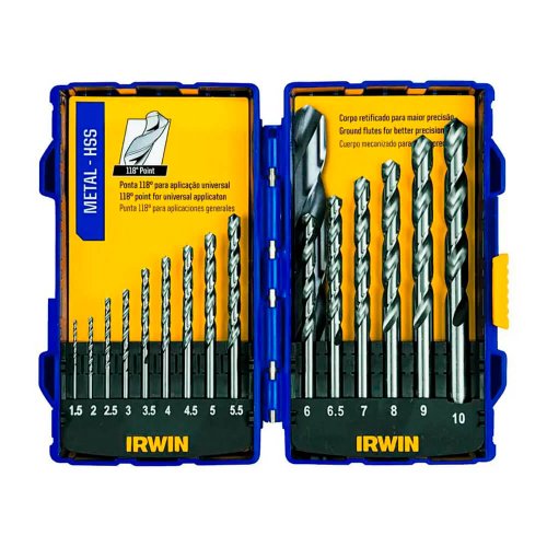 Conjunto de Broca 15 Peças 1,5-10mm ETJ - Irwin 1865314