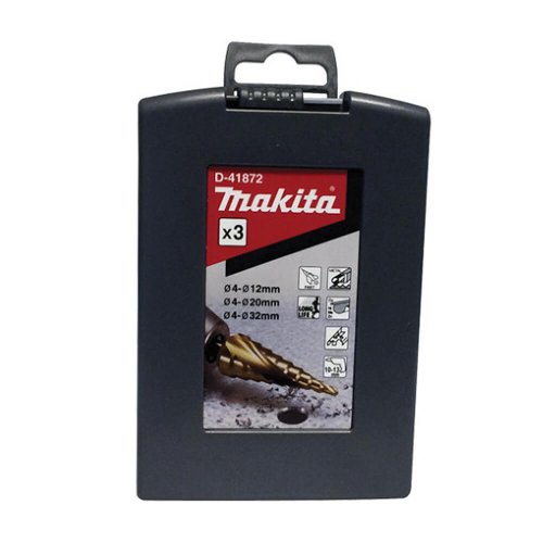 Conjunto De Broca Escalonadas Com 3 Peças 4-32mm - D-41872 - Makita