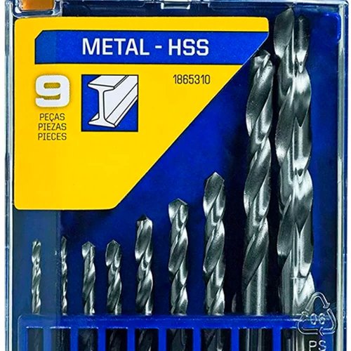 Conjunto de Brocas 09 Peças 2-8mm ETJ - Irwin