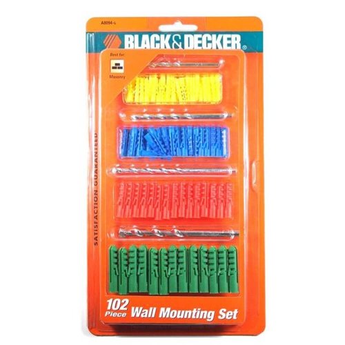 Conjunto de Buchas e Brocas com 102 peças "Colorido" - Black & Decker